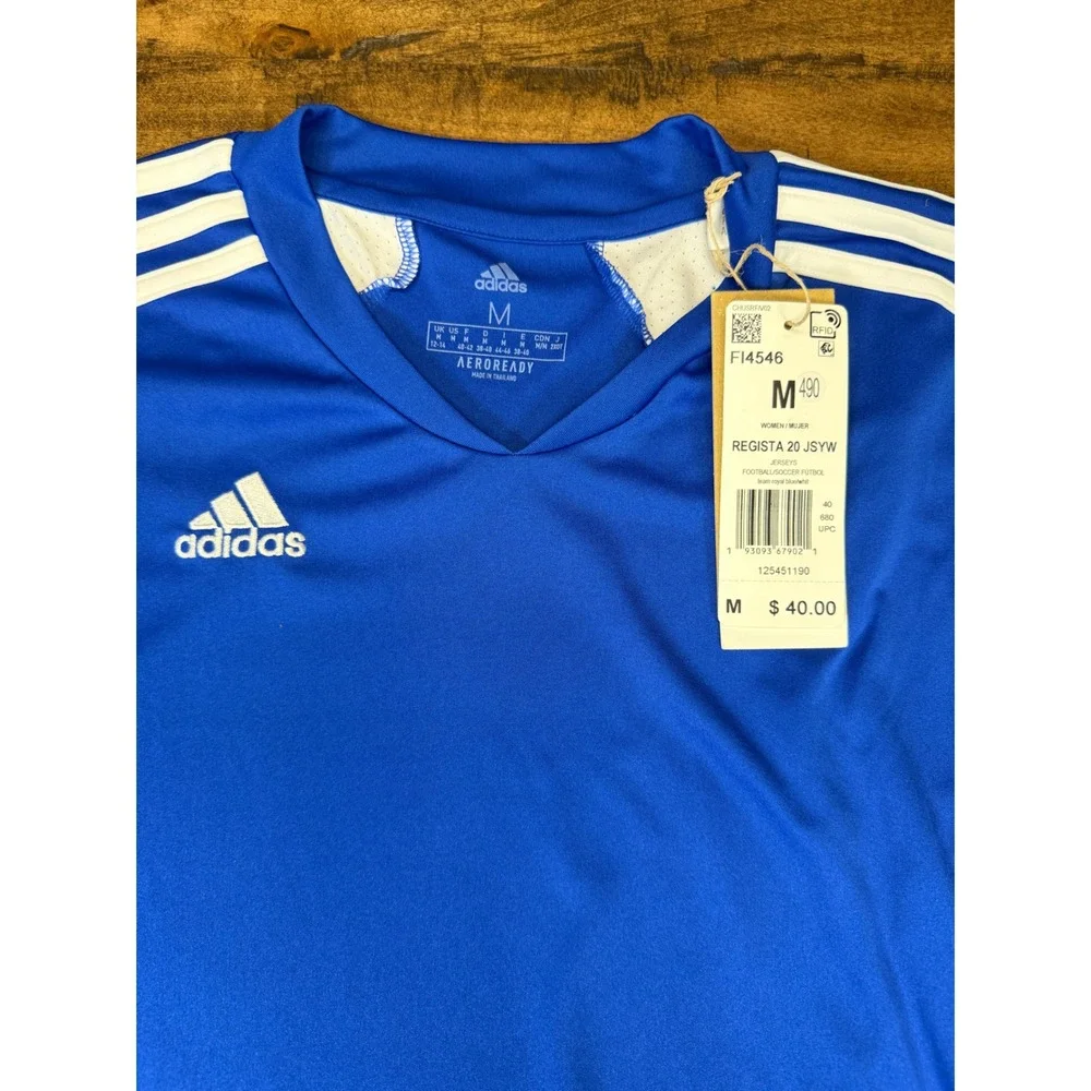 Adidas Kids Regista 20 Soccer Jersey Royal Blue White Medium